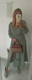 sukienka-muslinowa-dluga-bawelna-khaki-rozciecie