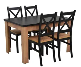 zestaw-stol80x120-160-4-krzesla-krzyzak-dab-craft