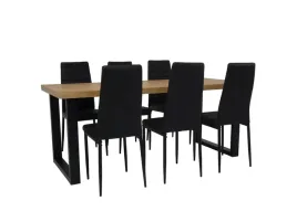 loftowy-zestaw-mebli-stol-90x160-260-cm-metal-x-6-krzesel-ch-3-czarny