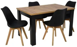 stol-z-krzeslami-80x120-160-c-2-blat-dab-craft-czarny-4-krzesla-sl-2