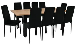 stol-z-krzeslami-10x-krzeslo-ik-07-czarne-welurowe-stol-c-14-90x160-200cm