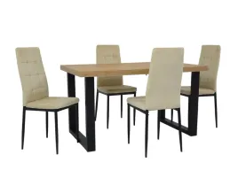 loftowy-zestaw-mebli-stol-90x160-260-cm-metal-x-4-krzesla-ik-07-bezowy
