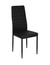 2x-krzeslo-czarna-ekoskora-salon-kuchnia