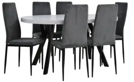 stol-z-krzeslami-6-szt-szarych-metalowe-nogi