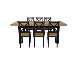 loftowy-komplet-kuchnia-salon-jadalnia-stol-90x170-250cm-6-krzesel-czarny