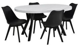 designerski-zestaw-stol-marmur-4-czarne-krzesla