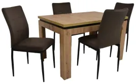 stol-z-krzeslami-80x120-160-stol-c-6-artisan-4x-krzeslo-ik-10-brazowe