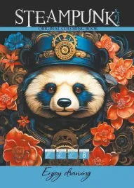kolorowanka-a4-8-obrazkow-steampunk-panda