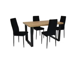 loftowy-zestaw-mebli-stol-80x140-240-cm-metal-x-4-krzesla-ik-07-czarny