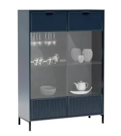 witryna-stojaca-105x150x41-cm-szklana-indigo-pojemna-ryflowane-fronty-ls-8