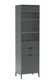 witryna-stojaca-55x196x41-cm-green-stone-szklana-ryflowane-fronty-pojemna