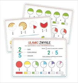 plansze-edukacyjne-ulamki-zwykle-3-karty
