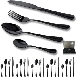 zestaw-sztuccow-czarny-dla-4-osob-24-czesciowy-zestaw-stal-nierdzewna
