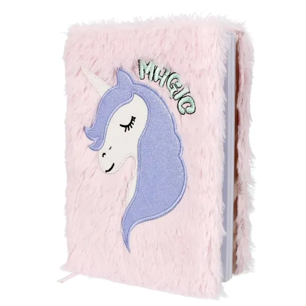 notes-pluszowy-pastelowy-a5-unicorn-okladka-pluszowa