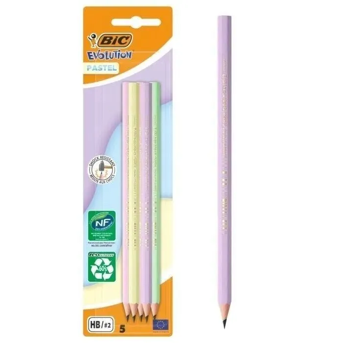 olowek-evolution-pastel-bez-gumki-5szt-bic