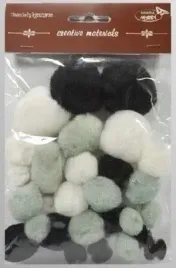 pompony-tonacyjne-czarno-biale-15-40mm-30szt