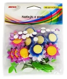 naklejki-z-pianki-kwiatki-cyrkonie