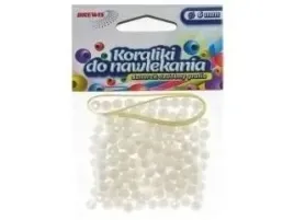 koraliki-do-nawlekania-biale-sznurek-6mm-16g