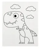 plotno-do-malowania-dinozaur-20x25-wysokosc-produktu-25-cm