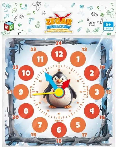 zegar-edukacyjny-pingwin