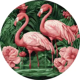 malowanie-po-numerach-okragla-rama-flamingi-w