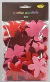 kwiatki-z-filcu-czerwienie-i-roze-60szt