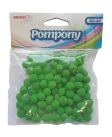 pompony-zielone-10mm-100szt