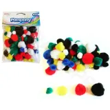 pompony-78szt-srednica-2-5-cm