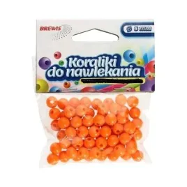 koraliki-do-nawlekania-pomarancz-sznurek-8mm-16g