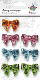 kokardy-3d-z-cekinami-7szt