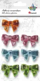 kokardy-3d-z-cekinami-7szt-stan-nowy