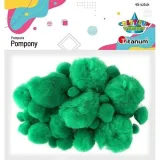 pompony-akrylowe-zielone-45szt