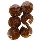 pompony-welniane-4cm-brazowe-6szt-stan-nowy