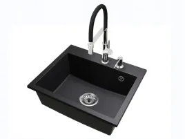kuchenny-zlewozmywak-granitowy-exclusive-55-syfon-chrom-bateria-dozownik