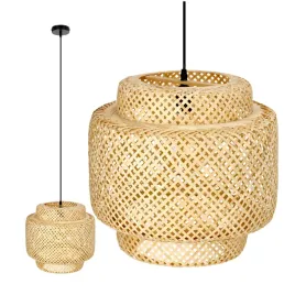 Zdjęcie produktu Lampa wisząca BOHO BONN 40cm pleciona BAMBUSOWA naturalna 1xE27 DUŻA