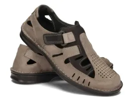 sandaly-na-rzepy-buty-meskie-oddychajace-skora-naturalna-260-szare-45