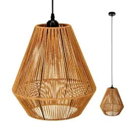 Zdjęcie produktu Lampa wisząca SIBU styl BOHO ze sznurka NA E27 sufitowa pleciona