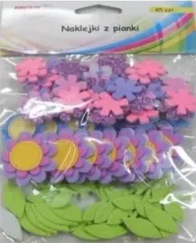 naklejki-z-pianki-kwiatki-85szt
