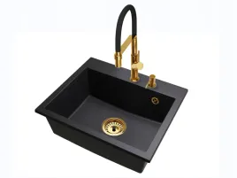 kuchenny-zlewozmywak-granitowy-exclusive-55-syfon-zloty-bateria-dozownik