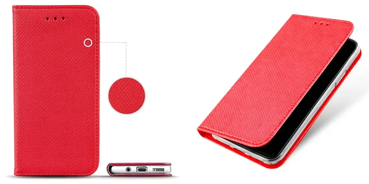 etui-smart-magnet-do-realme-c31-czerwone-material-skora-ekologiczna