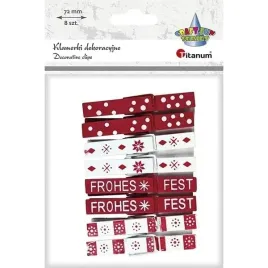 klamerki-drewniane-biale-czerwone-swiateczne-8szt