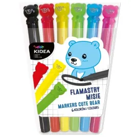 flamastry-misie-6-kolorow-kidea