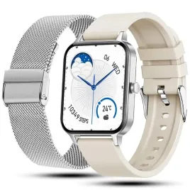smartwatch-zegarek-damski-rozmowy-menu-pl-puls-smart-watch-srebrny-2-paski