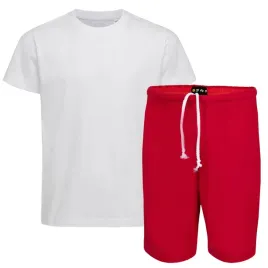 zestaw-na-wf-koszulka-spodenki-czerwone-stroj-sportowy-122-128-cm-7-8-lat