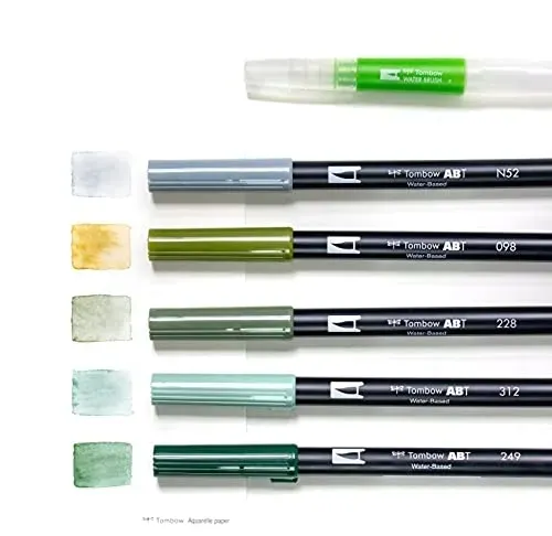 zestaw-do-akwareli-greenery-marka-tombow