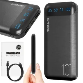 powerbank-10000mah-24a-2usb-usb-c-szybki-wydajny-power-bank-led-czarny