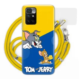 etui-quick-do-xiaomi-redmi-10-2022-zolty-smycz-z-motywem-tom-i-jerry-wzory