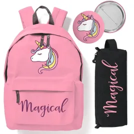 zestaw-do-szkoly-czerwony-plecak-piornik-pin-magical-jednorozec-wzory