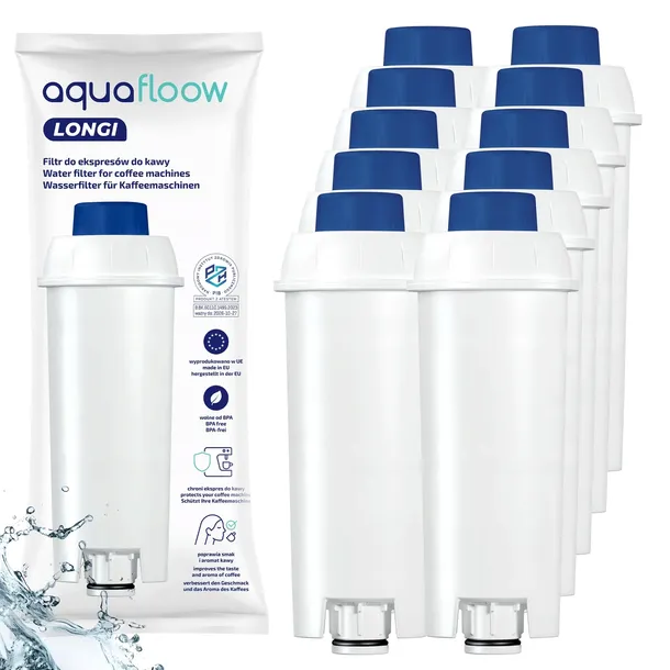 Filtr wody do ekspresu Delonghi Magnifica Eletta zamienik AquaFloow 8 szt