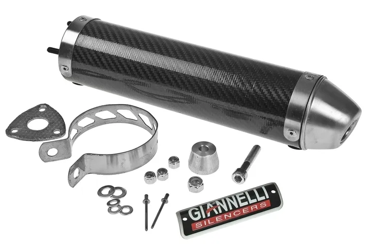 Końcówka wydechu / tłumik Giannelli Strada Carbon, Yamaha TZR 50 04-15 (E)